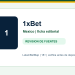 Ficha editorial de 1xBet para Mexico en LatamBetMap