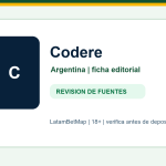 Ficha editorial de Codere para Argentina en LatamBetMap