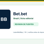 Ficha editorial de Bet.bet para Brazil en LatamBetMap