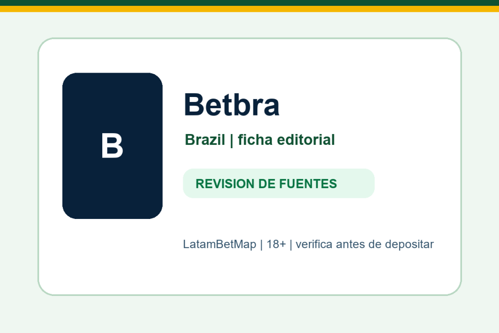 Ficha editorial de Betbra para Brazil en LatamBetMap