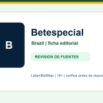Ficha editorial de Betespecial para Brazil en LatamBetMap