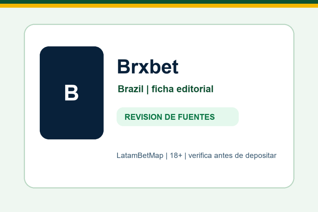 Ficha editorial de Brxbet para Brazil en LatamBetMap