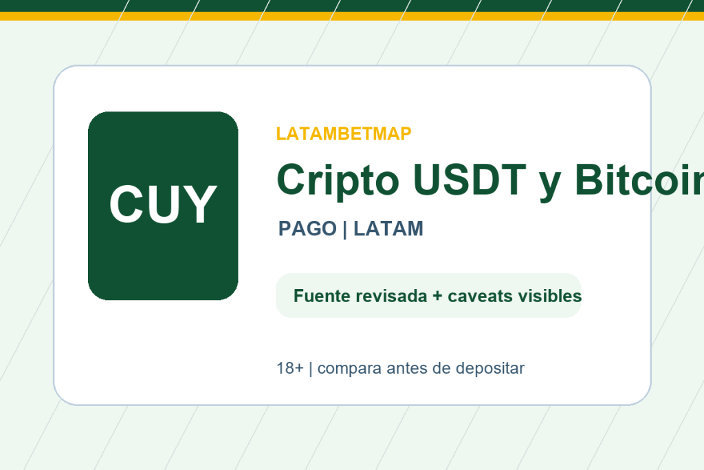 Cripto USDT y Bitcoin - LatamBetMap