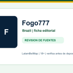 Ficha editorial de Fogo777 para Brazil en LatamBetMap