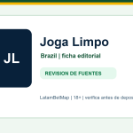 Ficha editorial de Joga Limpo para Brazil en LatamBetMap