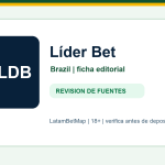 Ficha editorial de Líder Bet para Brazil en LatamBetMap