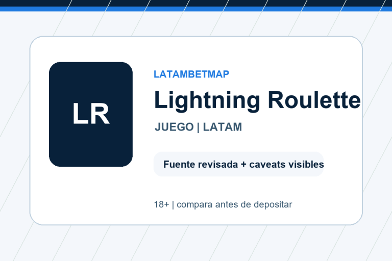 Lightning Roulette - LatamBetMap