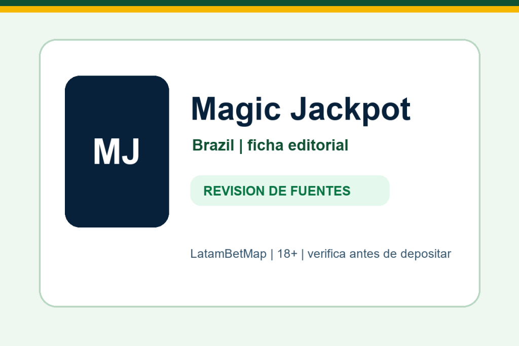 Ficha editorial de Magic Jackpot para Brazil en LatamBetMap