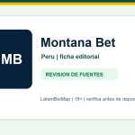 Ficha editorial de Montana Bet para Peru en LatamBetMap