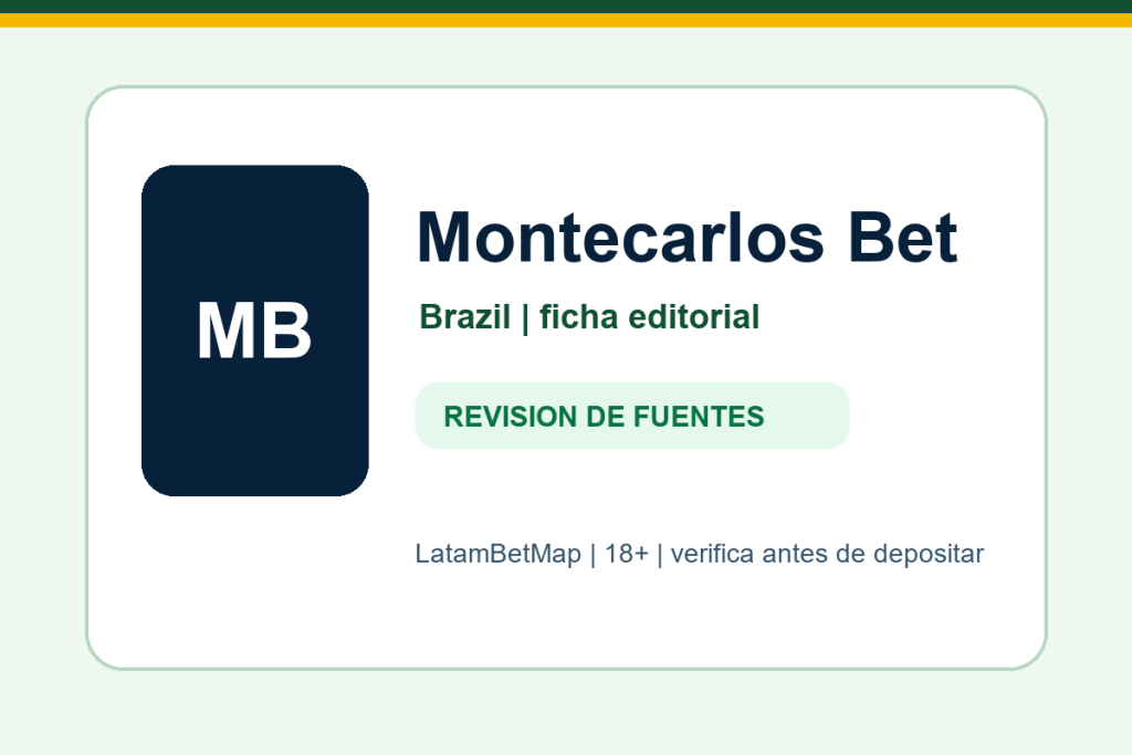 Ficha editorial de Montecarlos Bet para Brazil en LatamBetMap