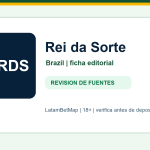 Ficha editorial de Rei da Sorte para Brazil en LatamBetMap