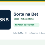 Ficha editorial de Sorte na Bet para Brazil en LatamBetMap