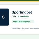 Ficha editorial de Sportingbet para Chile en LatamBetMap