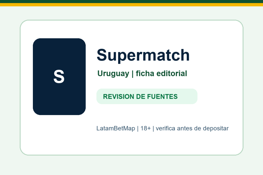 Ficha editorial de Supermatch para Uruguay en LatamBetMap