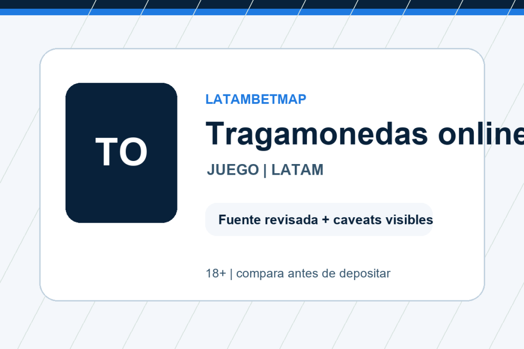 Tragamonedas online - LatamBetMap