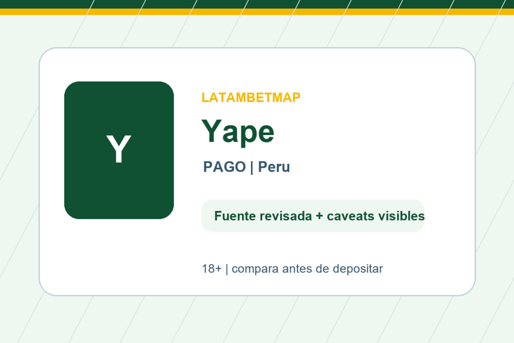 Yape - LatamBetMap