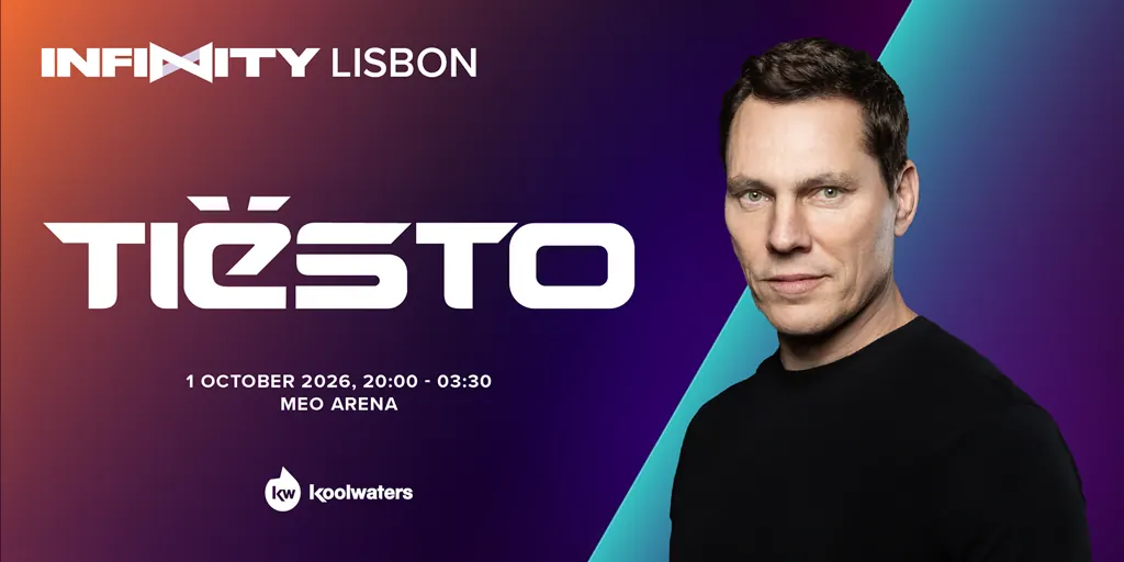 Tiësto, DJ y productor neerlandés, será la atracción principal del INFINITY Lisbon en el SBC Summit 2026