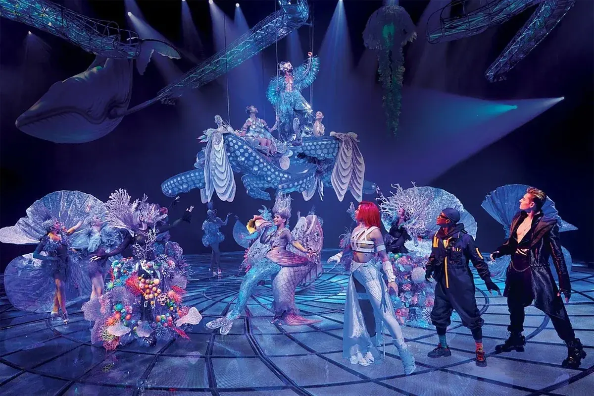 Teatro vacío del show Awakening en Wynn Las Vegas con su escenario giratorio y sistema de audio envolvente