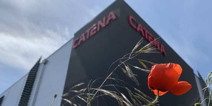 Logotipos de Catena Media y Collectbase, representando su alianza estratégica en coleccionismo digital